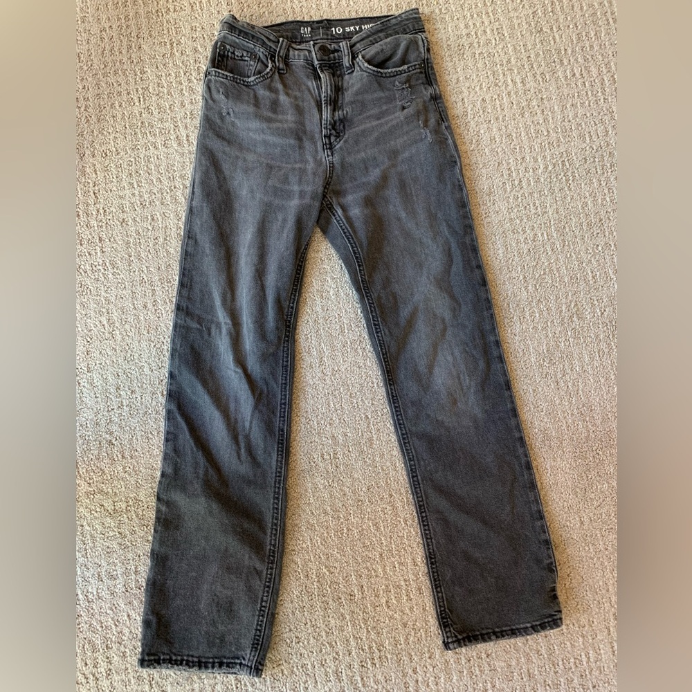 Black denim jeans from the Gap girls size 10 90s loose